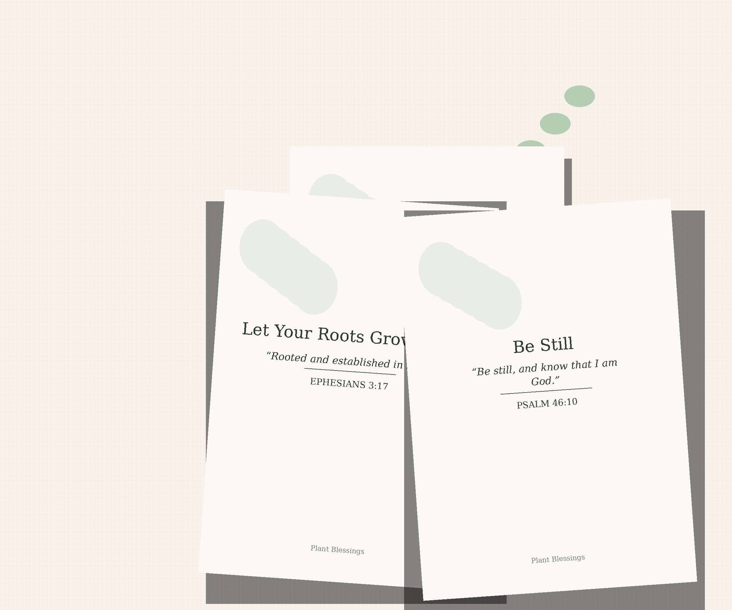 Plant Blessings – 7 Boutique Scripture Affirmation Cards (5x7 Printable Download)