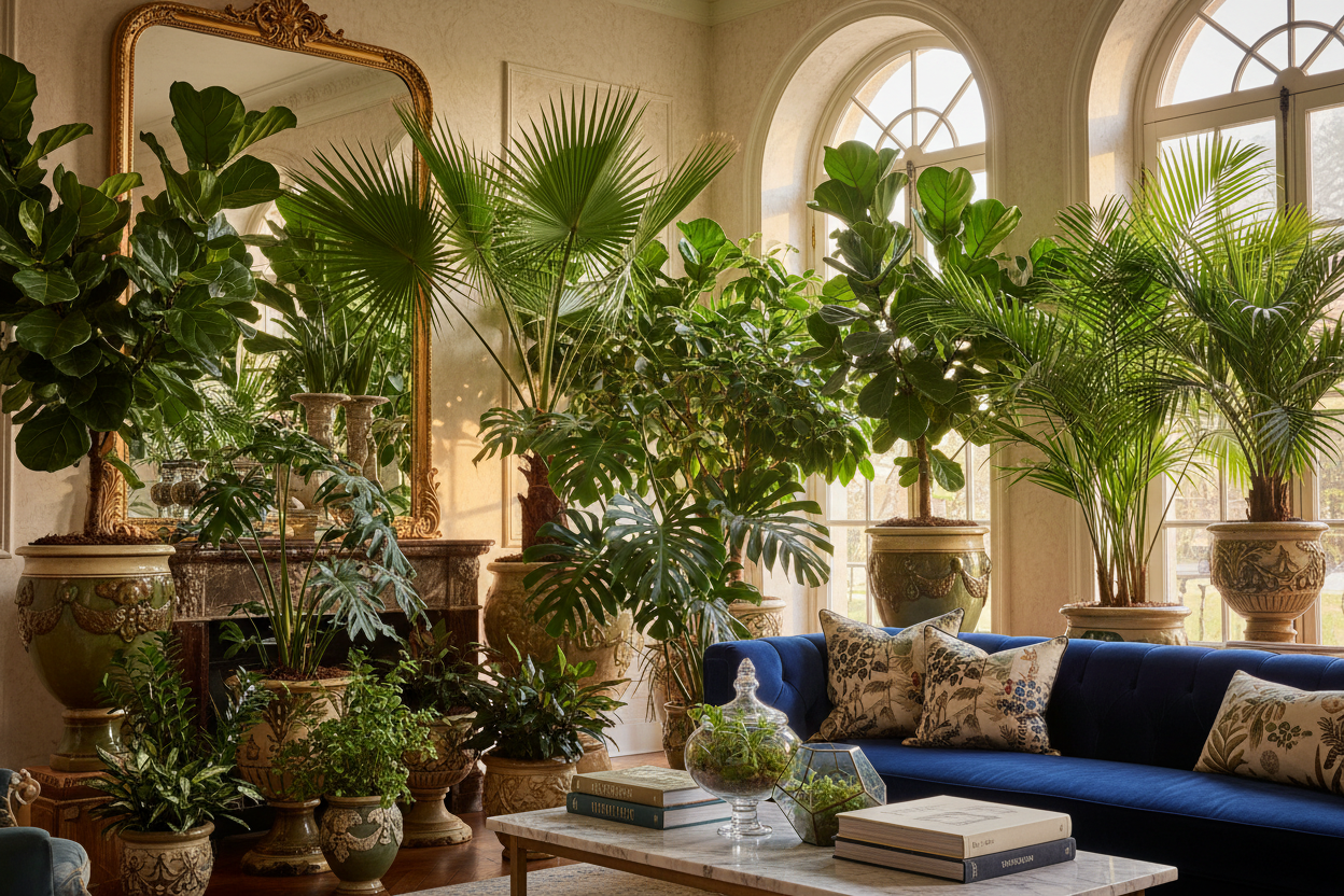 Luxurious elegant plant background